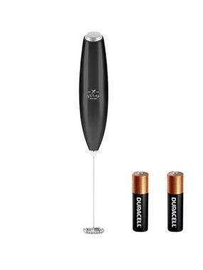Zulay Kitchen Milk Frother Wand Handheld Mixer w/ AA Batteries Latte Coffee